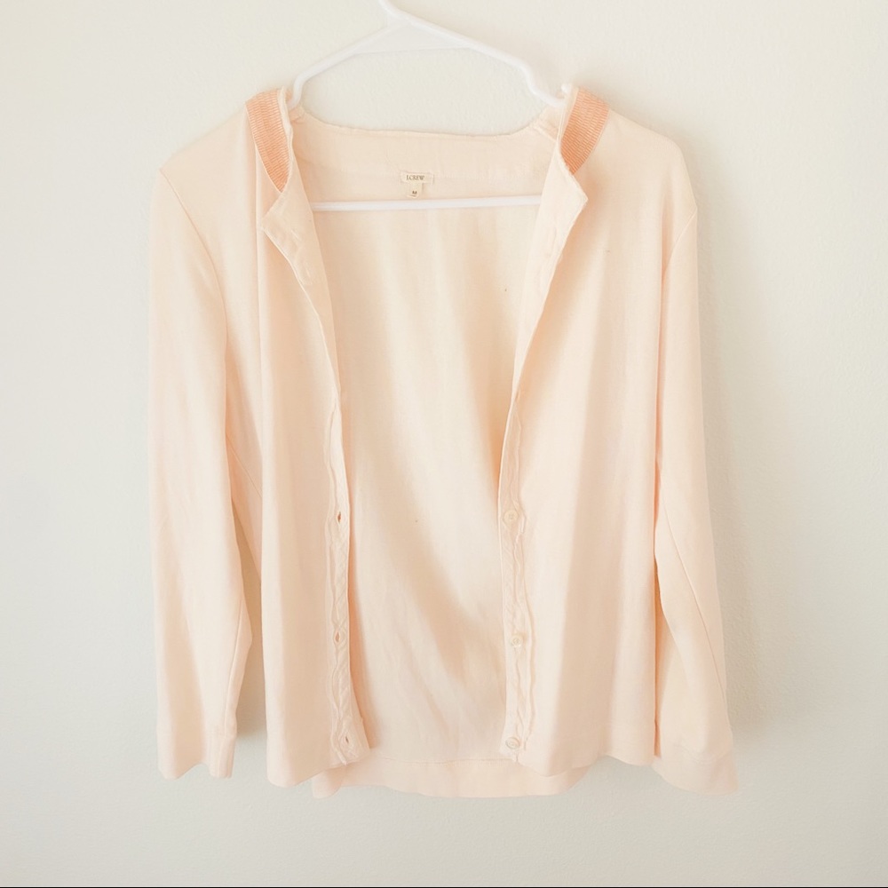 J Crew Light Pink Cardigan